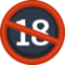 No One Under Eighteen emoji on Facebook